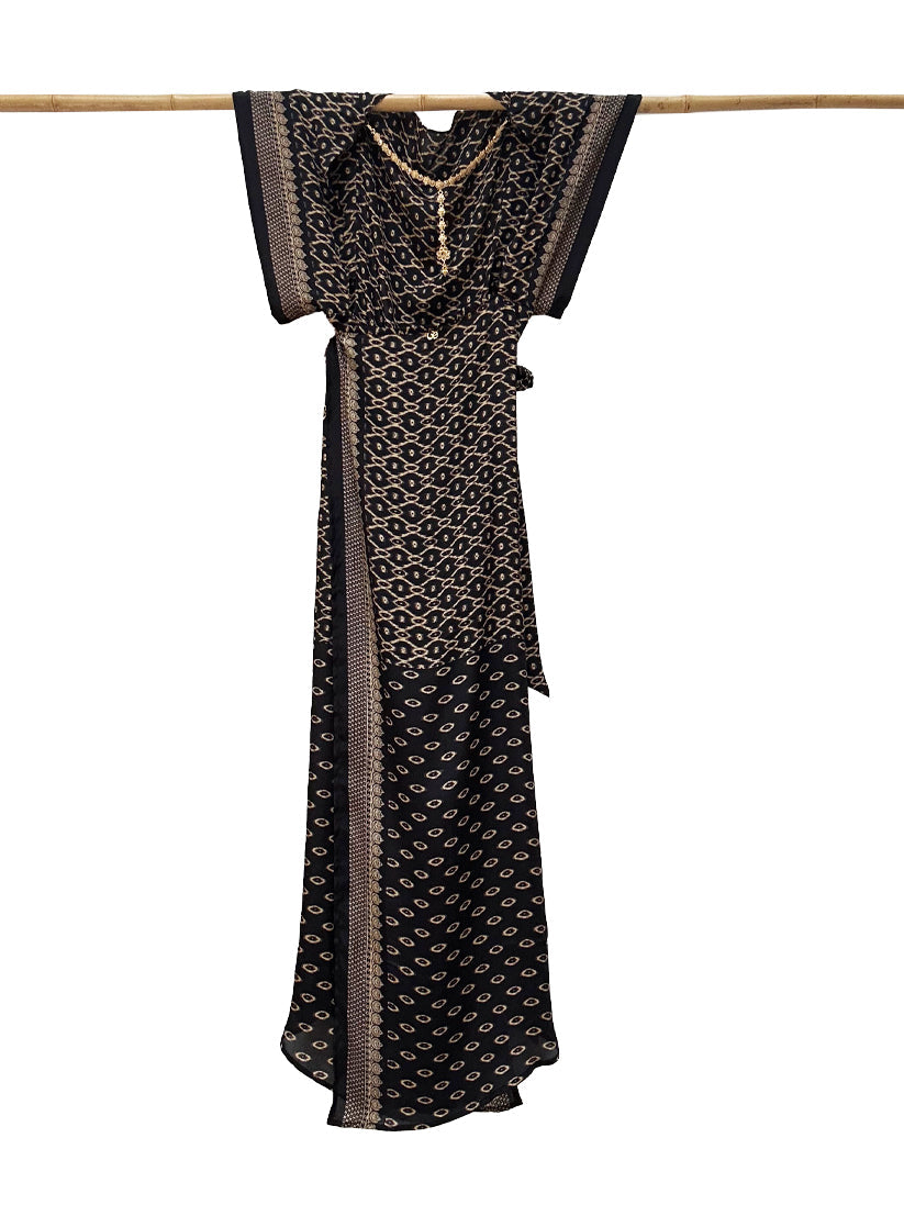 Kesso Backless Wrap Dress