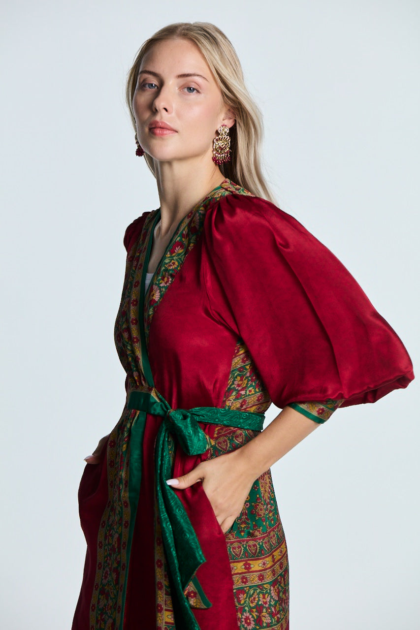 Daria Wrap Maxi Dress